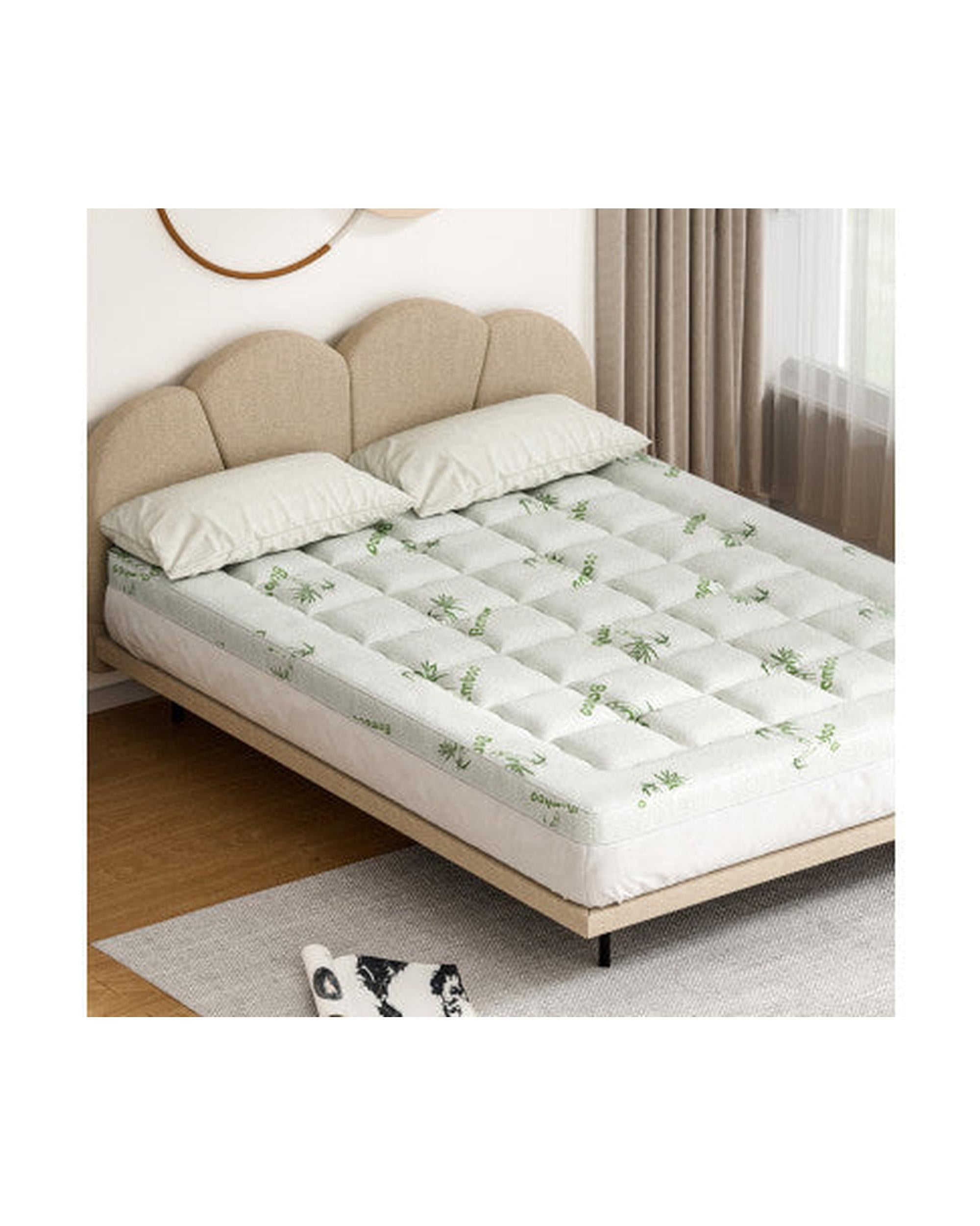 Mattress Topper Pillowtop Bamboo 7.5cm Giselle