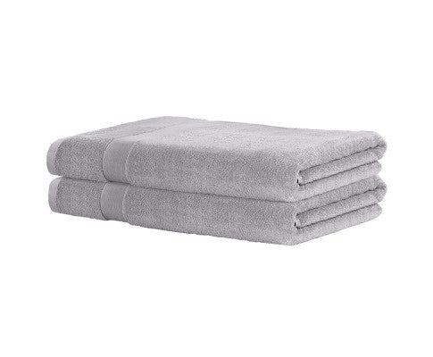 2 Pack Bath Sheets Set Cotton Extra Large Towel Grey Big Bedding Australia