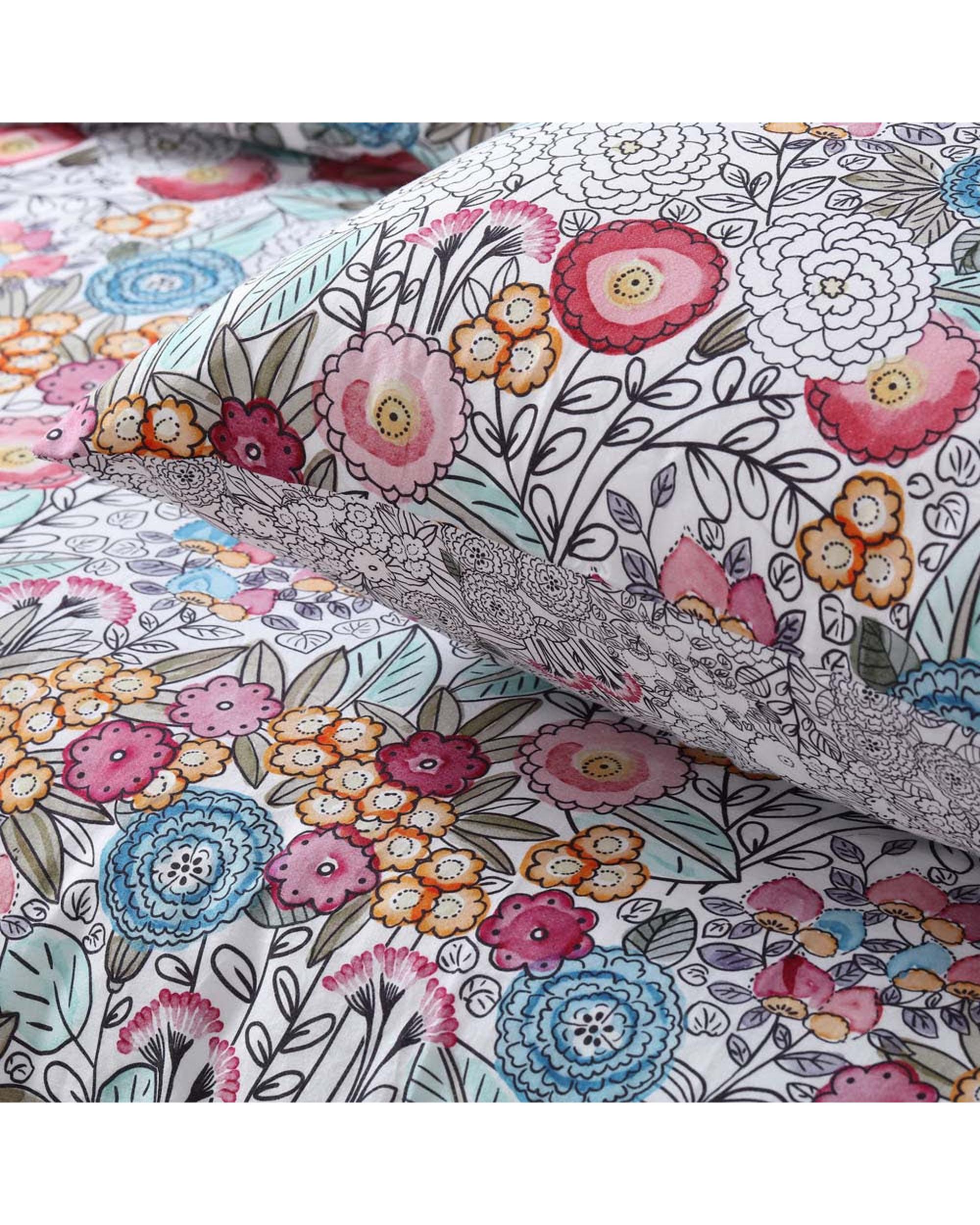 Accessorize Amara Printed Washed Cotton Quilt Cover Set Accessorize