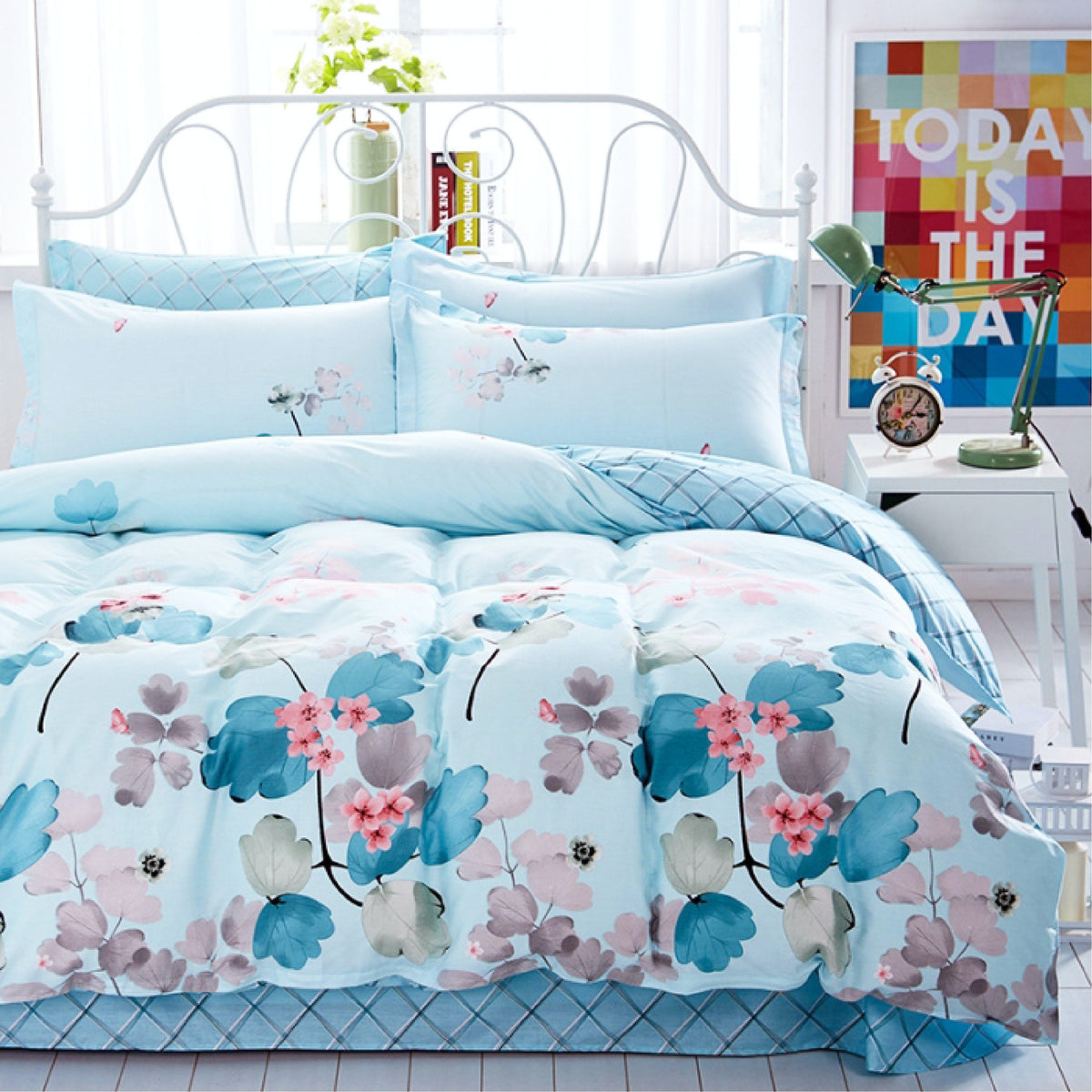 Luxor Cotton Dream On Design Quilt Doona Duvet Cover Set