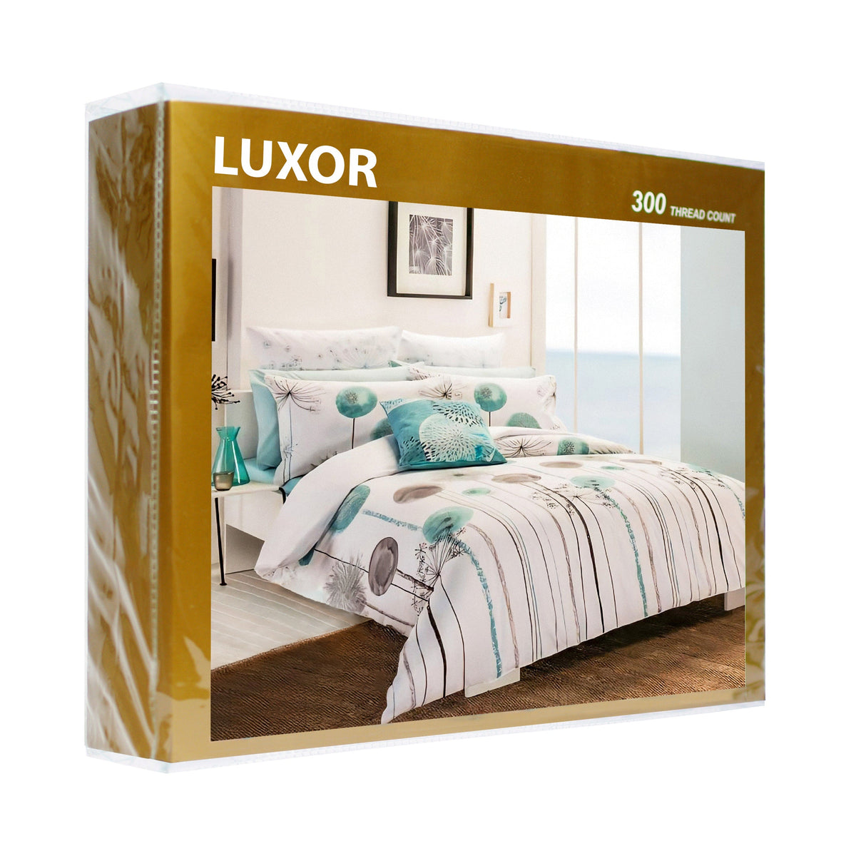 Luxor Cotton Romantic Dandelion Design Quilt Doona Duvet Cover Set