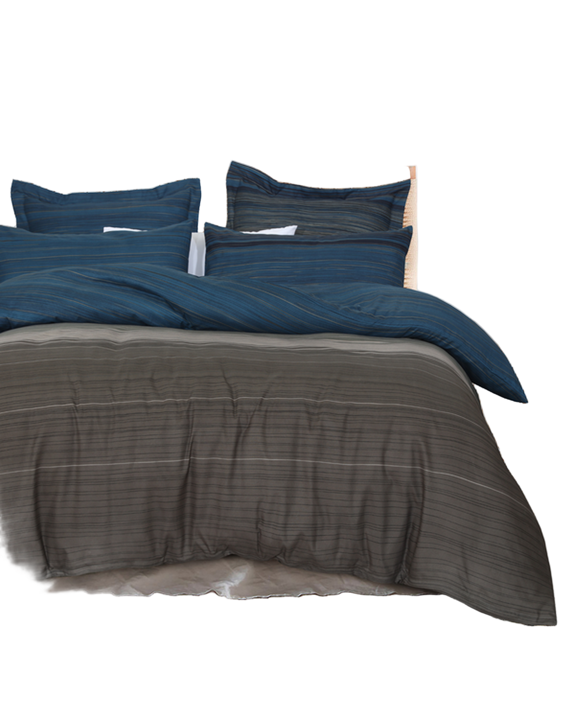 Amsons Quilt Cover Set with European Pillow Covers - Stripes Amsons