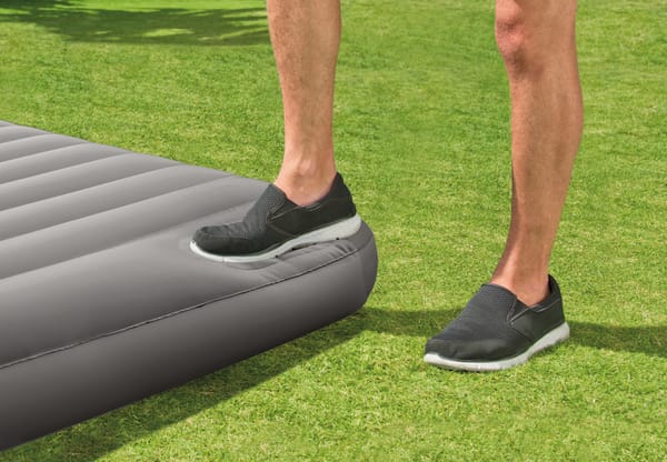 Intex Double Dura-Beam Standard Downy Air Mattress 10" W/ Built-In Foot Pump