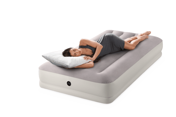 Intex Single (Twin) Dura-Beam Prestige Mid-Rise Airbed W/ Usb150 Pump - 64177