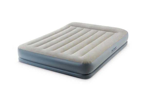 Intex Queen Dura-Beam Air Mattress W/ Built-In Usb Electric Pump 64118