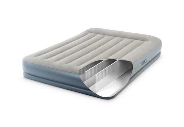 Intex Queen Dura-Beam Air Mattress W/ Built-In Usb Electric Pump 64118