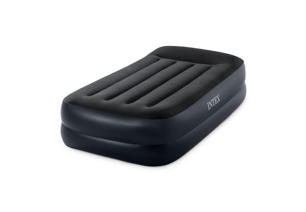 Intex Single (Twin) Pillow Rest Airbed 240V Pump 42Cm 64122