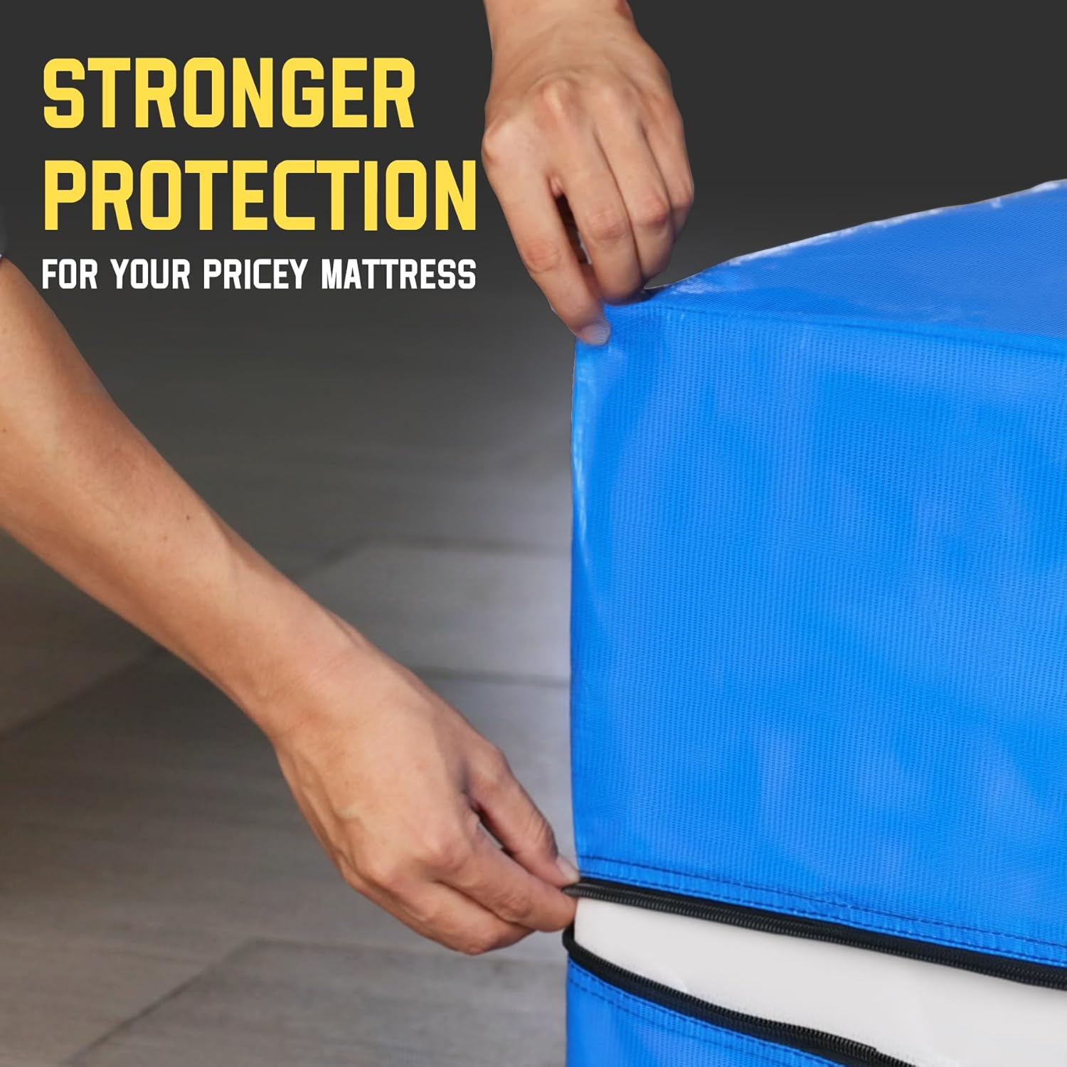 Heavy-Duty Waterproof Mattress Moving & Storage Bag with Handles and Zipper