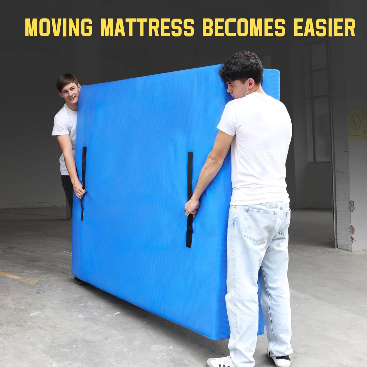 Heavy-Duty Waterproof Mattress Moving & Storage Bag with Handles and Zipper