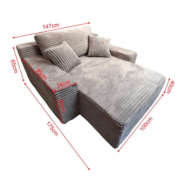 Loft Modern Minimalist Modular Sofa - Dark Grey