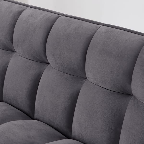 Loft Fashionable Modern And Multi-Functional Foldable Velvet Sofa Bed - Green