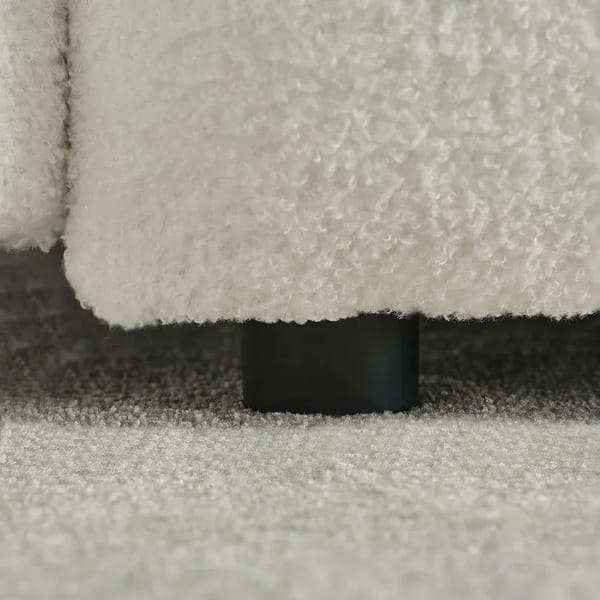 Loft 35 "Teddy Fabric Sofa, Modern Lounge Chair, Upholstered With A Pillow