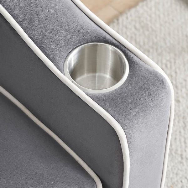 Loft Single-Seater Sofa Bed, Equipped With Usb Ports And A Phone Holder - Grey