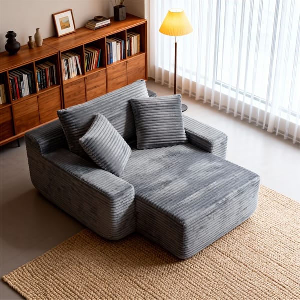 Loft Modern Minimalist Modular Sofa - Light Grey