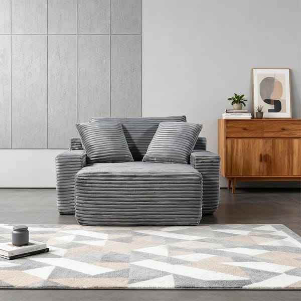 Loft Modern Minimalist Modular Sofa - Light Grey