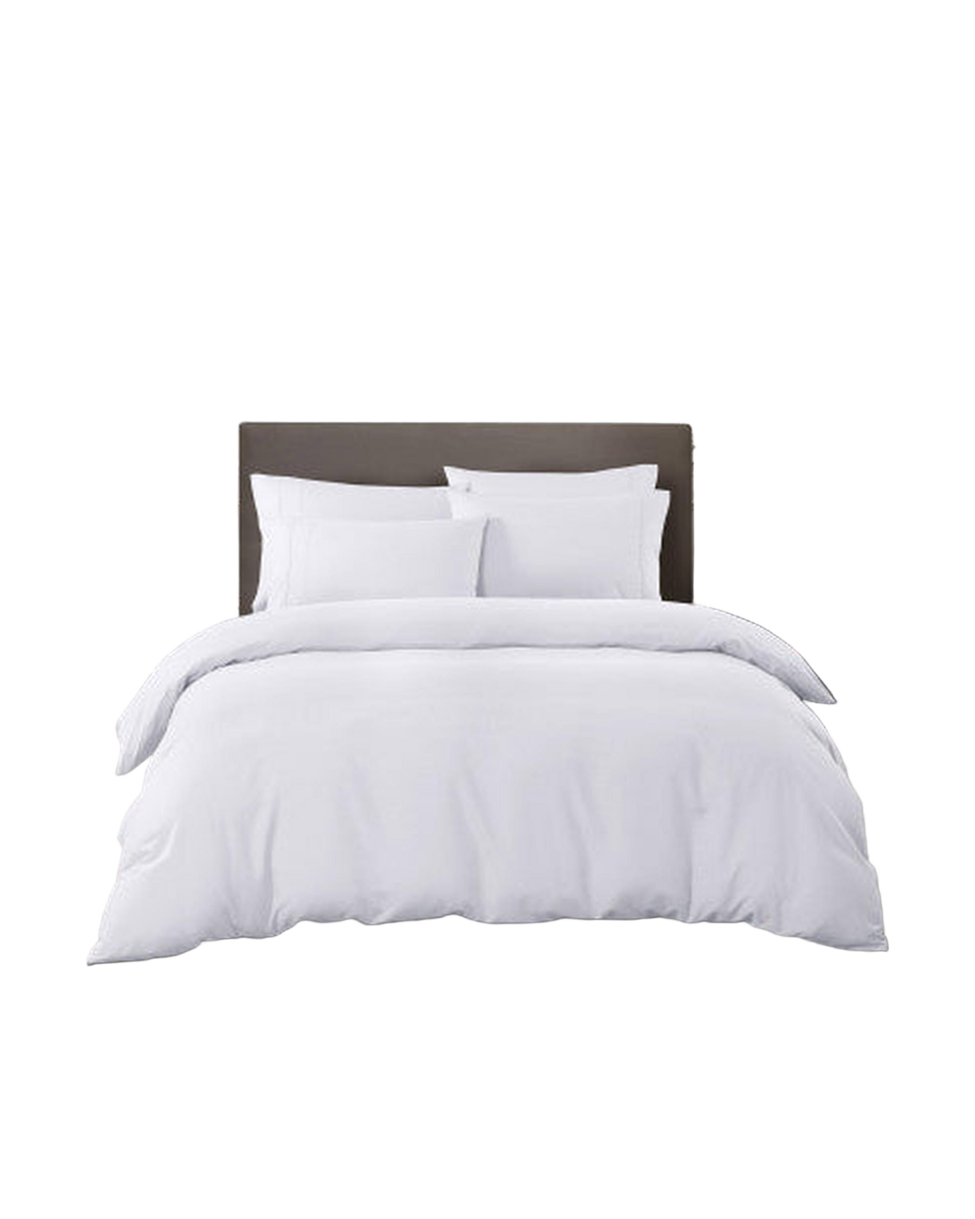 Royal Comfort 2000TC 6 Piece Bamboo Sheet & Quilt Cover Set Cooling Breathable - WHITE Royal Comfort