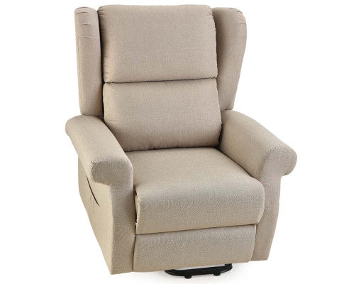 FORTIA Electric Recliner Lift Heat Chair for Elderly, Massage, Heat Therapy, Aged Care, Beige FORTIA