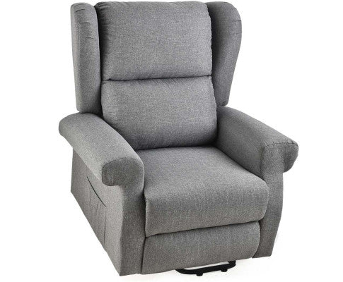 FORTIA Electric Recliner Lift Heat Chair for Elderly, Massage, Heat Therapy, Aged Care, Grey FORTIA