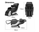 FORTIA Electric Massage Chair Full Body Reclining Zero Gravity Recliner Back Kneading Massager FORTIA