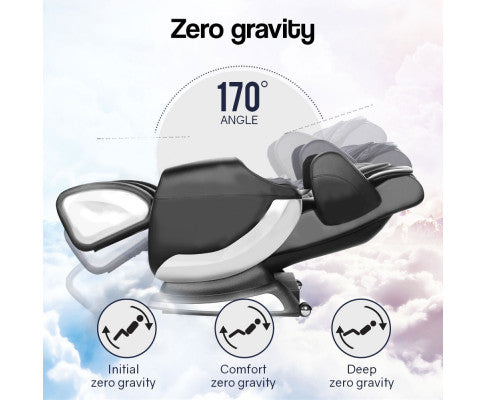 FORTIA Electric Massage Chair Full Body Reclining Zero Gravity Recliner Back Kneading Massager FORTIA