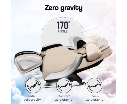 FORTIA Electric Massage Chair Full Body Reclining Zero Gravity Shiatsu Recliner Back Kneading FORTIA