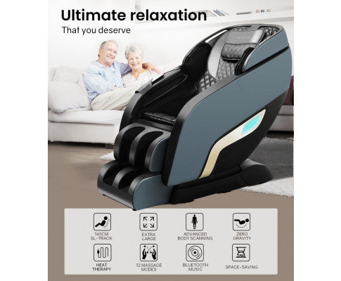 FORTIA Electric Full Body Massage Chair Zero Gravity Recliner Heat Massager Shiatsu Kneading FORTIA