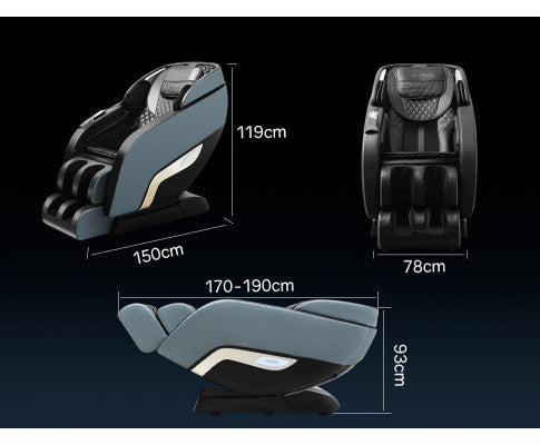 FORTIA Electric Full Body Massage Chair Zero Gravity Recliner Heat Massager Shiatsu Kneading FORTIA