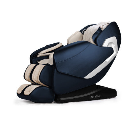 FORTIA Cloud 9 MkII Electric Massage Chair Full Body Zero Gravity with Heat and Bluetooth Navy Blue/Cream FORTIA