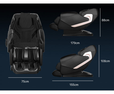 FORTIA Electric Massage Chair Full Body Shiatsu Recliner Zero Gravity Heating Massager, Remote Control FORTIA