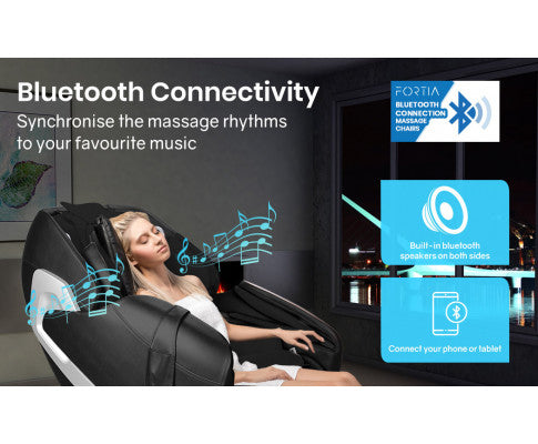 FORTIA Electric Massage Chair Full Body Shiatsu Recliner Zero Gravity Heating Massager, Remote Control FORTIA