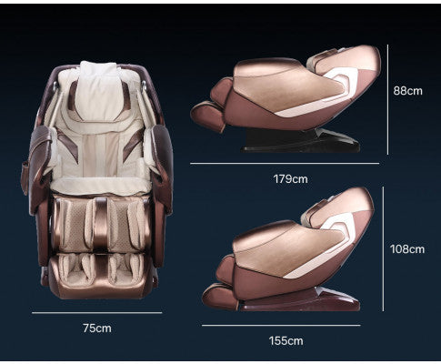 FORTIA Electric Massage Chair Zero Gravity Heating Massager Full Body Shiatsu Recliner, Remote Control FORTIA