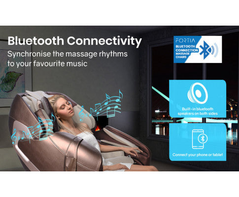 FORTIA Electric Massage Chair Zero Gravity Heating Massager Full Body Shiatsu Recliner, Remote Control FORTIA