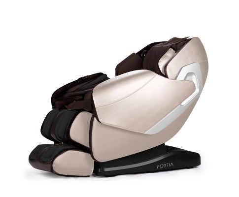 FORTIA Cloud 9 MkII Electric Massage Chair Full Body Zero Gravity with Heat and Bluetooth, Cream/Brown FORTIA