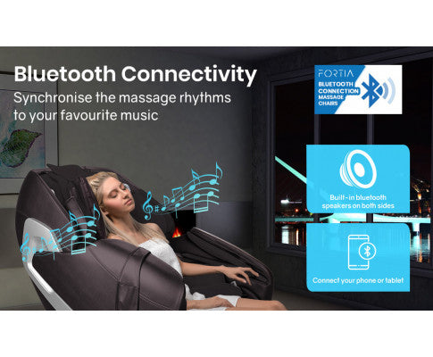 FORTIA Electric Massage Chair Zero Gravity Heating Kneading Recliner Full Body Shiatsu Massager FORTIA