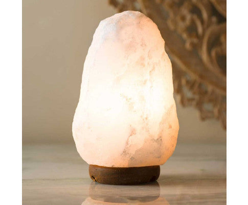 12V 12W 1-2Kg Himalayan White Salt Lamp Crystal Rock Natural Shape Unique Lamps Big Bedding Australia