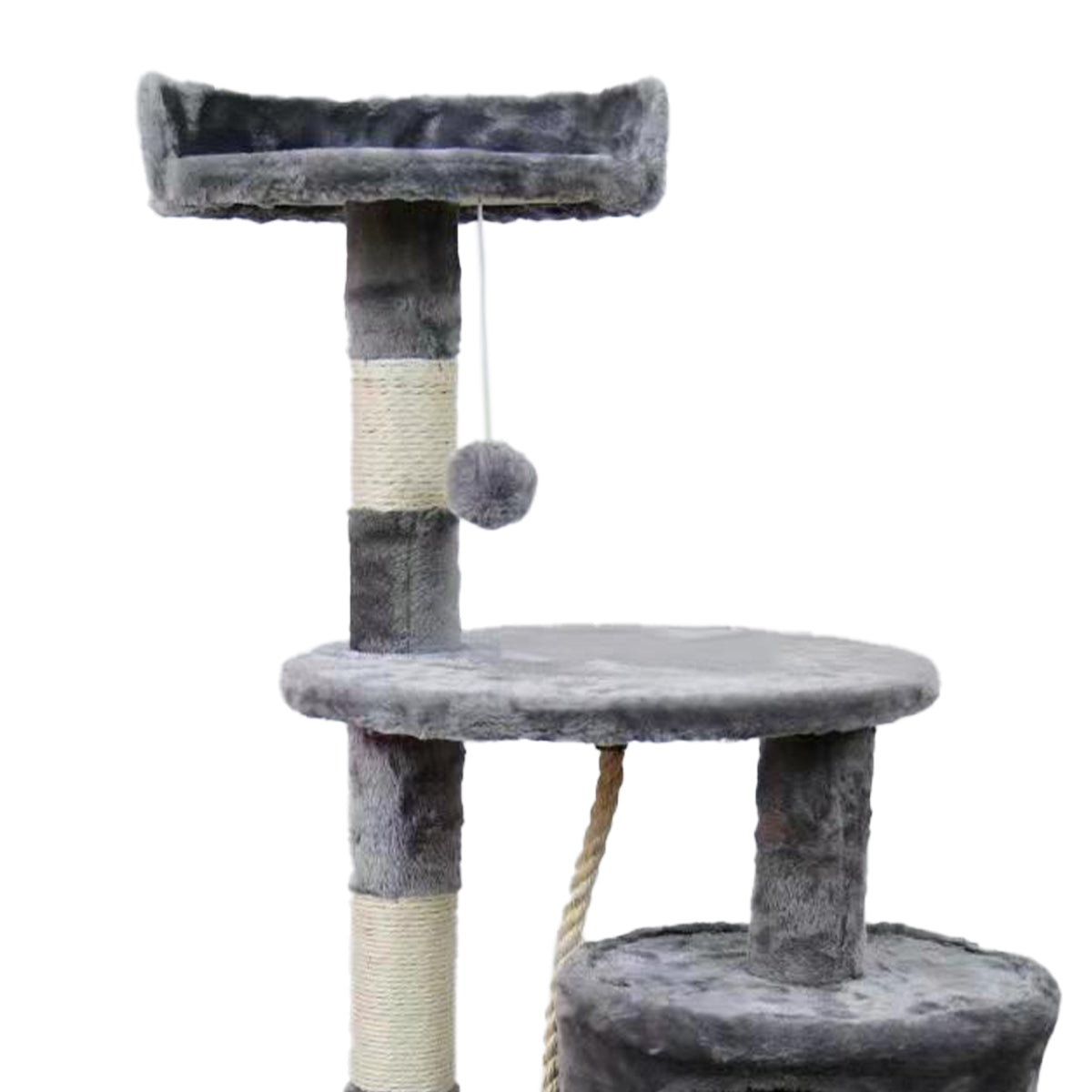 Furtastic 110cm Cat Tree Scratching Post - Silver Grey Big Bedding Australia