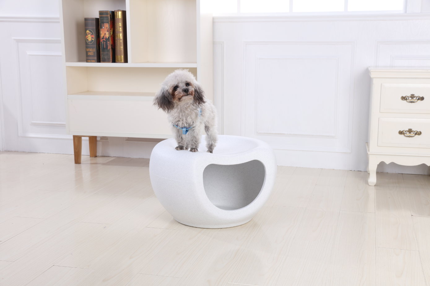 YES4PETS Cat Kitten Bed Cave Small Dog House Kennel Plastic Pet Pod Bedding Igloo White Big Bedding Australia