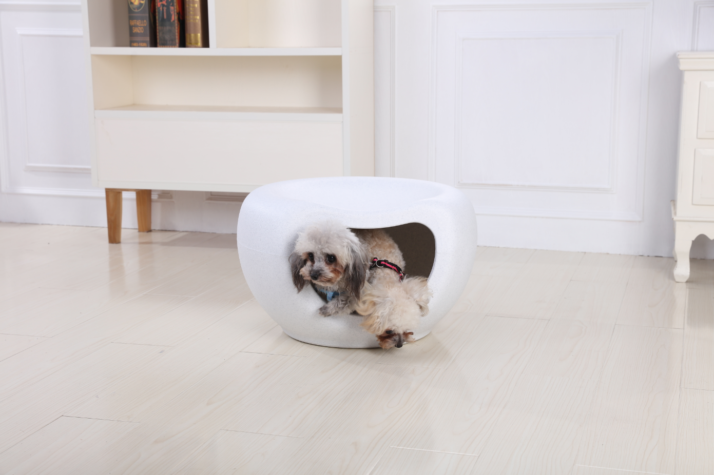 YES4PETS Cat Kitten Bed Cave Small Dog House Kennel Plastic Pet Pod Bedding Igloo White Big Bedding Australia