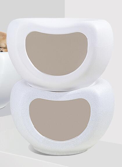 YES4PETS Cat Kitten Bed Cave Small Dog House Kennel Plastic Pet Pod Bedding Igloo White Big Bedding Australia