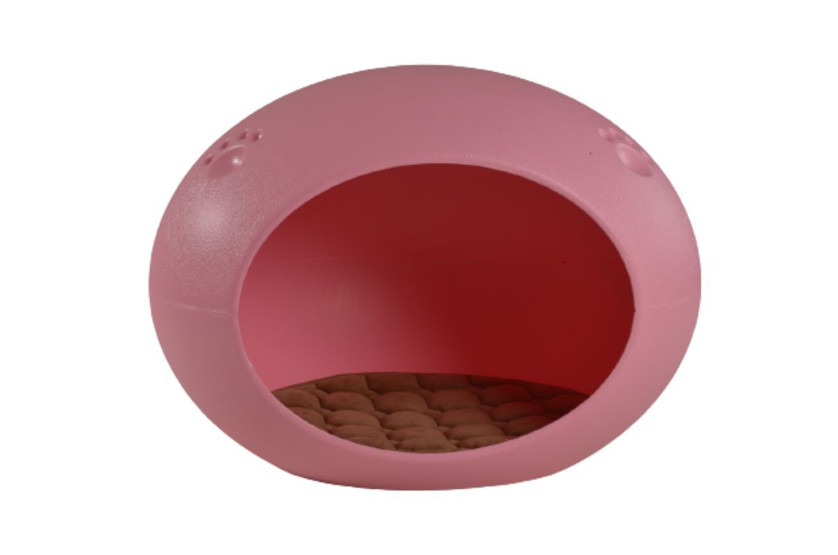 YES4PETS Medium Cave Cat Kitten Box Igloo Cat Bed House Dog Puppy House Pink Big Bedding Australia