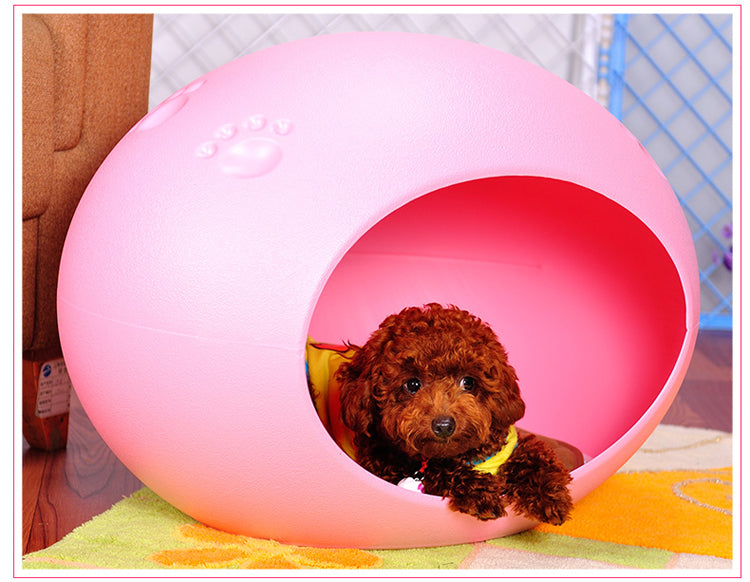 YES4PETS Medium Cave Cat Kitten Box Igloo Cat Bed House Dog Puppy House Pink Big Bedding Australia