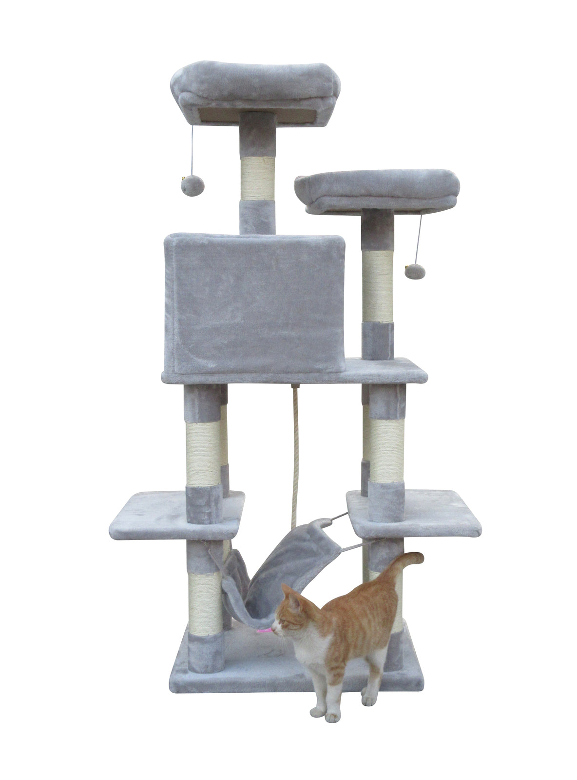 YES4PETS 145 cm Cat Scratching Post Tree Scratcher Pole-Little Grey Big Bedding Australia