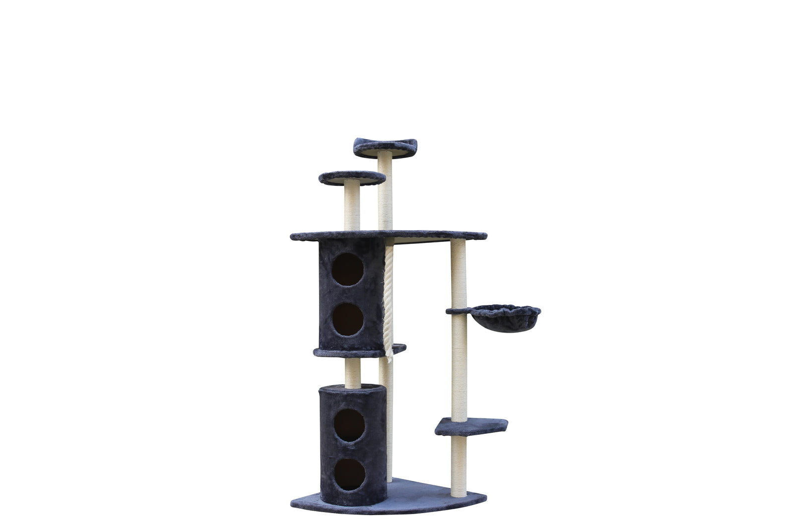 YES4PETS 170cm XL Multi Level Cat Scratching Post Tree Post Furniture House Tower - Grey Big Bedding Australia