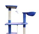 YES4PETS 193cm Cat Scratching Tree Post Sisal Pole Scratching Post Scratcher Tower Condo Blue Big Bedding Australia