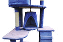 YES4PETS 193cm Cat Scratching Tree Post Sisal Pole Scratching Post Scratcher Tower Condo Blue Big Bedding Australia