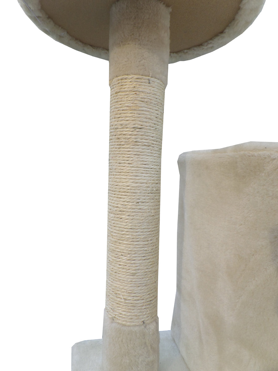 YES4PETS 200 cm Cat Scratching Post Tree Scratcher Corner Tower Furniture- Beige Big Bedding Australia