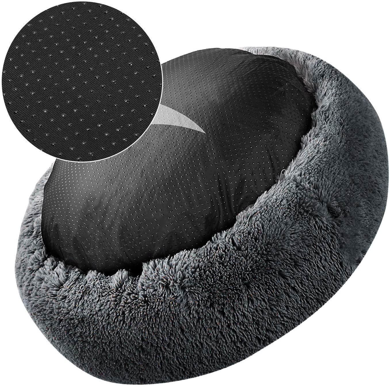 Soft Dog Bed Round Washable Plush Pet Kennel Cat Bed Mat Sofa Medium 60cm Big Bedding Australia