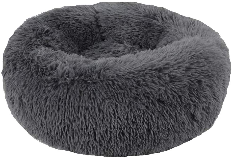Soft Dog Bed Round Washable Plush Pet Kennel Cat Bed Mat Sofa Medium 60cm Big Bedding Australia