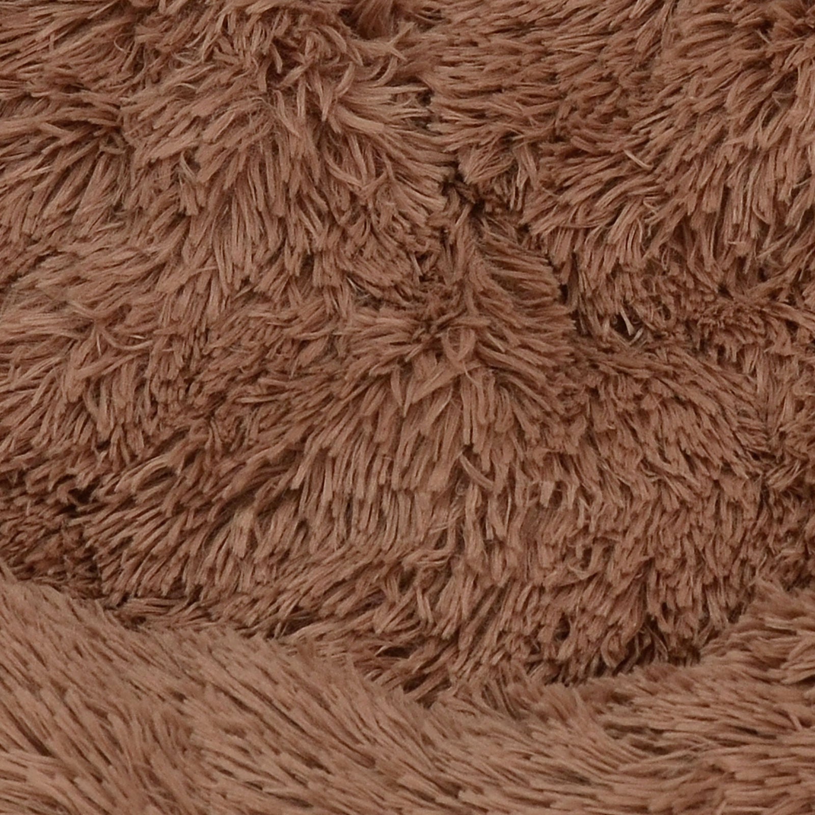 Pet Dog Bed Bedding Warm Plush Round Soft Dog Nest Light Coffee  XL 100cm Big Bedding Australia