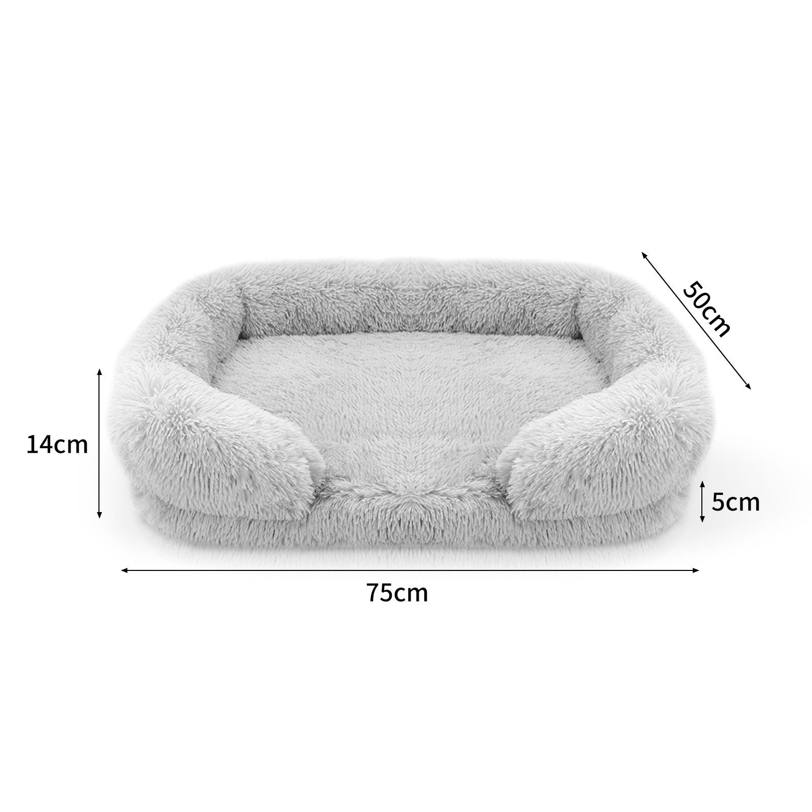 Dog Cat Pet Warm Soft Plush Nest Comfy Kennel Sleeping Calming Bed Memory Foam L Big Bedding Australia